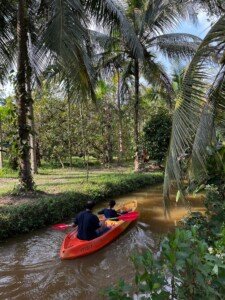kayaking at green tsavorite farm